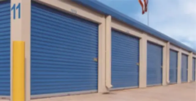 LGA steel doors blue