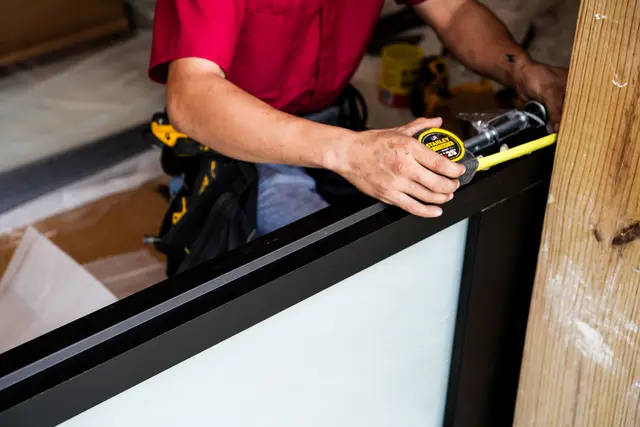 Commercial overhead door installation