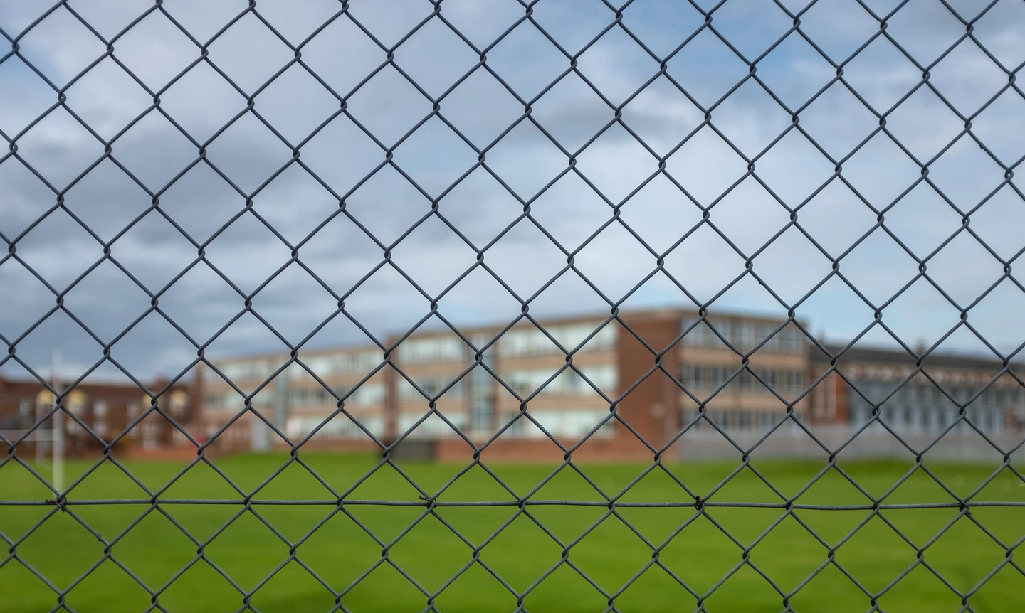 Chain link fence